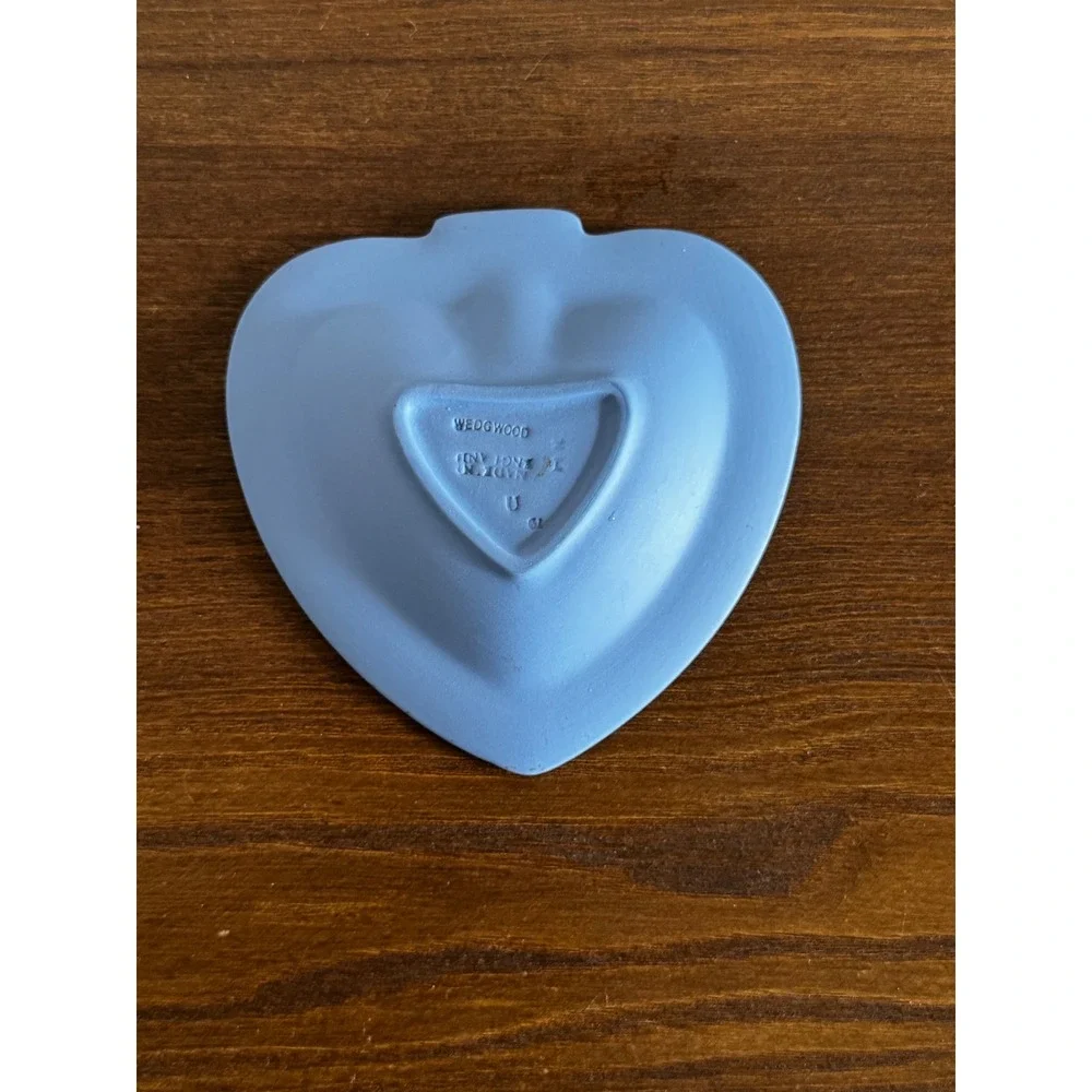 Wedgwood Jasperware Blue Spade Trinket Dish Bellerophon Pegasus Made in England